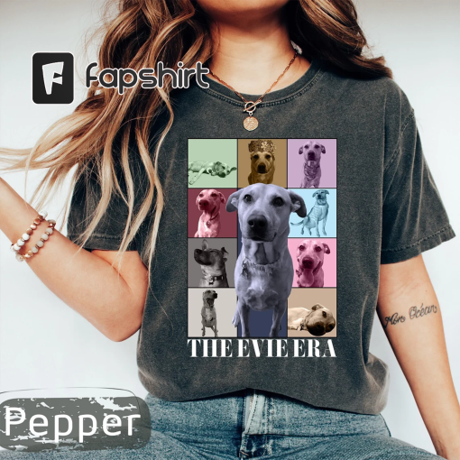 Comfort Colors® Custom Era’s Tour Shirt, Custom Dog Shirt, Custom Pet Portrait Shirt, Dog Photo Shirt, Custom Dog Mom Shirt, Taylors Version