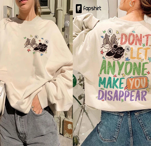 Don’t Let Anyone Make You Disappear Shirt, Heartstopper shirt, LGBT Shirt, Leaves Sweatshirt, Nick Nelson Shirt, Nick And Charlie