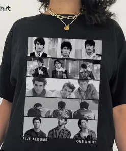 Jonas Brothers Vintage T-Shirt, Jonas Five Albums…