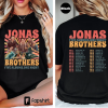 Jonas Brothers Vintage T-Shirt, Jonas Five Albums One Night Tour Shirt, Jonas Brothers 2023 Tour Shirt, Jonas 90’s Tee, Jonas Brother Merch