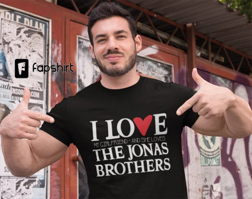 JONAS BROTHERS Concert Shirt for BOYFRIEND | bf shirt for jobros concert five albums one night tour Unisex Heavy Cotton Tee