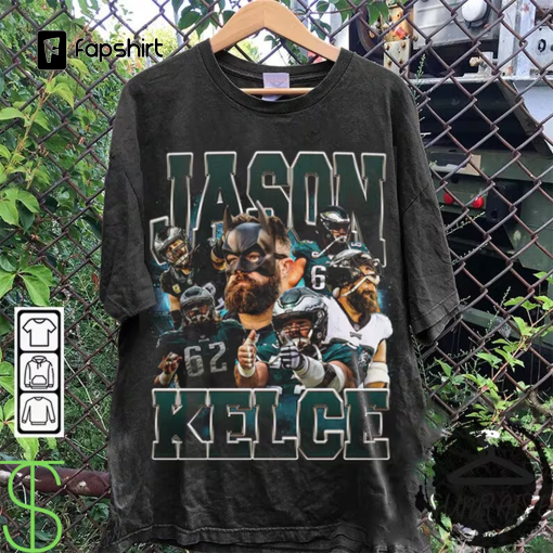 Jason Kelce Vintage 90s Graphic Style T-Shirt, Jason Kelce Shirt, Vintage Oversized Sport Tee, Unisex shirt, American Football Bootleg Gift