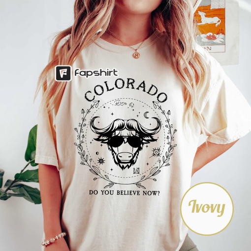 Comfort Colors®Retro Buffalo From Colorado Shirt, Vintage Boulder Game Day Shirt, Do You Believe shirt, American Football Bootleg sweatshirt