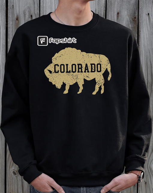 Buffalo Colorado University Sweater Vintage University of Colorado Boulder Colorado Game Day Buffalo Distressed Colorado Athletics Hoodie