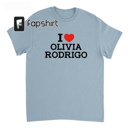 I Love Olivia Rodrigo Shirt, Vintage Short Sleeve Unisex Hoodie