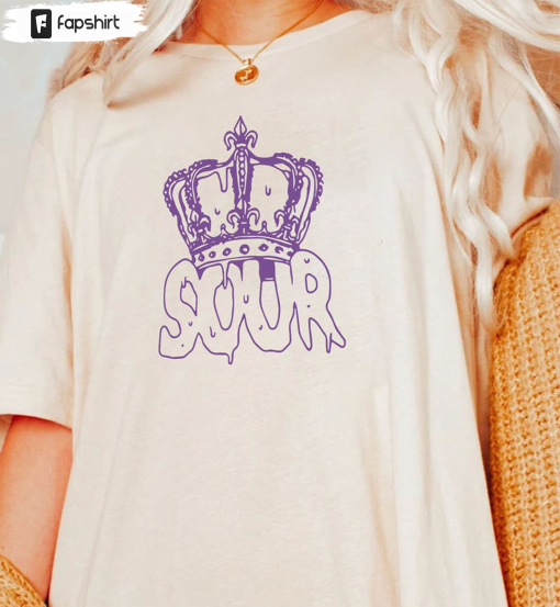 The Queen Olivia Rodrigo Sour Shirt, Trending Short Sleeve Tee Tops