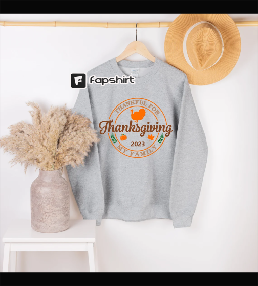 Thanksgiving 2023 Shirt, Thanksgiving Sweatshirt, Fall Shirts For Women, Grateful Sweater, Autumn Tees, Cousin Crew, Family Matching Outfits