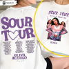 Sour Tour Olivia Rodrigo Sweatshirt, Vintage Butterfly Unisex T-shirt Short Sleeve