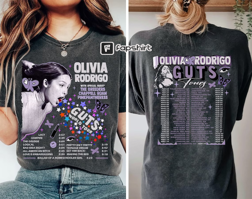 Guts Olivia Track List Tour Sweatshirt, Olivia Guts Tour Comfort Tee, Olivia Album GUTS Shirt, Guts New Album 2023, Olivia Guts aesthetic