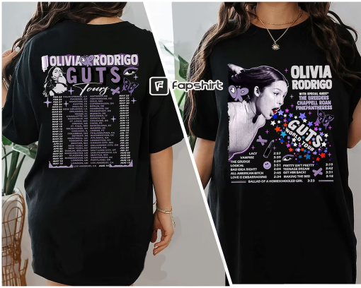 Guts Olivia Track List Tour Sweatshirt, Olivia Guts Tour Comfort Tee, Olivia Album GUTS Shirt, Guts New Album 2023, Olivia Guts aesthetic