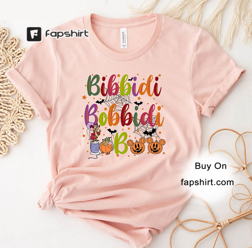 Bibbidi Bobbidi Boo Halloween Shirt, Jaq And Gus Halloween Unisex Hoodie Long Sleeve