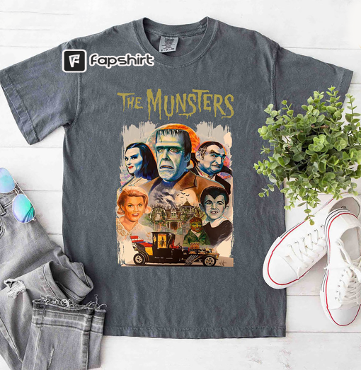 The Munster Halloween Shirt, Frankenstein Horror Movie Series Unisex T-shirt Tee Tops