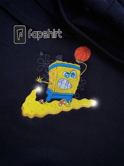 Spon.geB.o.b x P.at.ri.ck Embroidered Sweatshirt, BestFriend Matching Sweatshirt