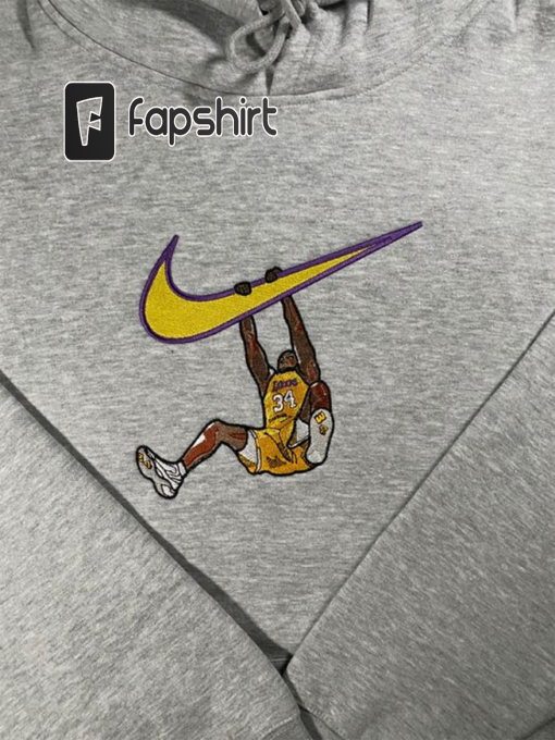 Shaquille O’Neal T-Shirt | Basketball Fan Shirt | Graphic Basketball Tee | Basketball Embroidered sweatshirt