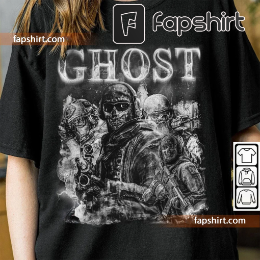 Call Of Duty Ghost Trend Shirt, Simon Riley Modern Warfare 2 Ghost Vintage 90s Y2K Graphic Tee, Retro Unisex Gift For Fan Bootleg1208VL