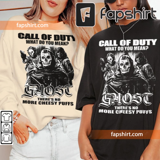 Call Of Duty Ghost Trend Shirt, No More Cheesy Puffs Vintage 90s Y2K Graphic Tee, Simon Riley Retro Gift For Fan