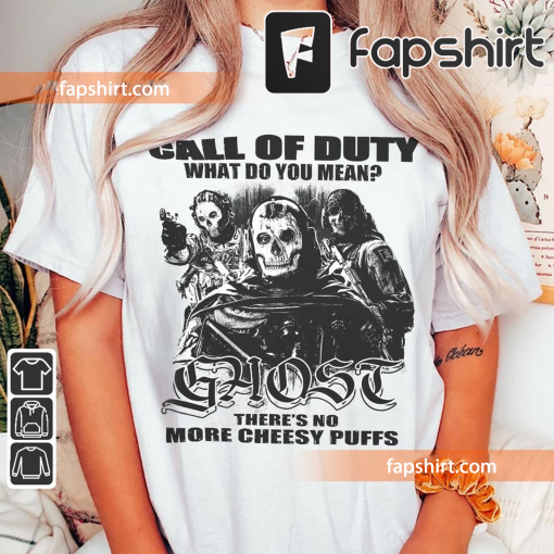 Call Of Duty Ghost Trend Shirt, No More Cheesy Puffs Vintage 90s Y2K Graphic Tee, Simon Riley Retro Gift For Fan