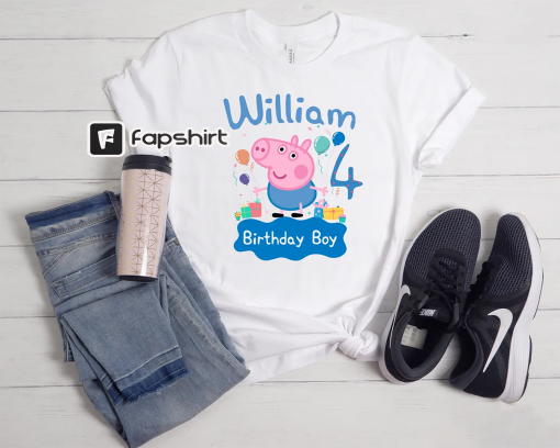 Pig Birthday Shirt, Birthday Party Tshirt, Girl birthday Shirt, Boy Birthday Tshirt, Family Birthday Tshirt, Toddler Birthday Shirt