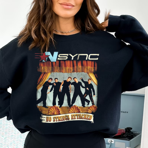 NSYNC Shirt Vintage NSYNC No Strings Attached Black Shirt Nsync Sweatshirt Nsync Vmas 2023 Shirt