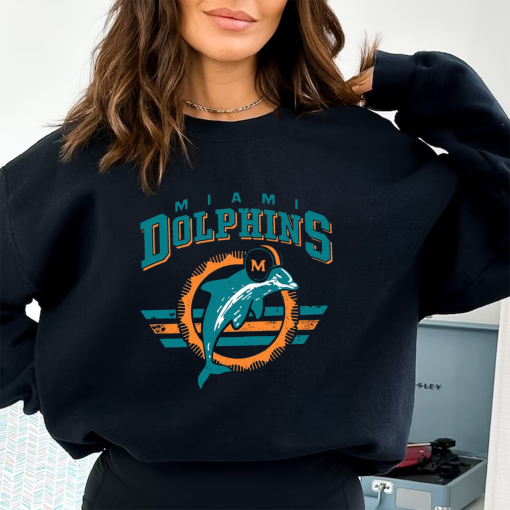 Miami Football Shirt, Dolphin Football Shirt,Miami Sweatshirt, Dolphin Football Tee, American Football