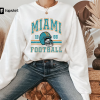 Miami Football Shirt, Dolphin Football Shirt,Miami Sweatshirt, Dolphin Football Tee, American Football