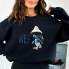 Realistic cat Smurf funny back printed Tshirt, goofy TikTok trend, we live, we love, we lie, blue cat, unique tee shirt, funny gifts