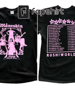 Maneskin Band Music Shirt 2 Sides, Rush!…