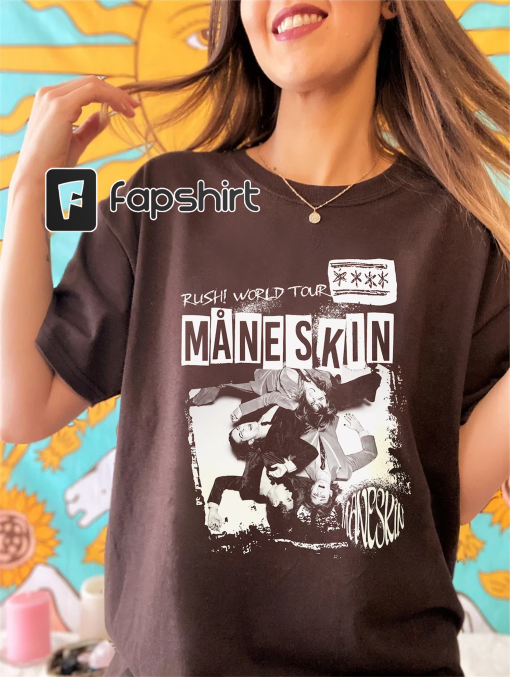 Vintage Maneskin Shirt, Måneskin Band Music Shirt, Måneskin 2023 World Tour Tee, Måneskin Fan Gift, Unisex Shirt