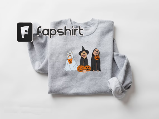 Halloween Sweatshirt, Ghost Dogs Sweatshirt, Halloween Dog, Halloween Crewneck, Fall Shirts, Pumpkin Sweater, Spooky Season, Dog Lover Gift