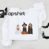 Pet all the pupkins shirt, dog sweatshirt, ghost dog shirt, ghost sweatshirt, halloween sweatshirt, pumpkin dog shirt, dog halloween shirt,