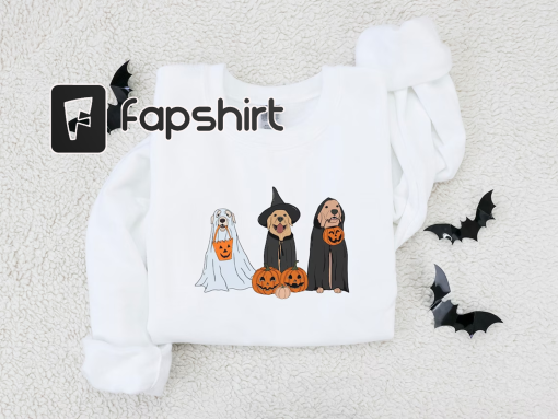 Halloween Sweatshirt, Ghost Dogs Sweatshirt, Halloween Dog, Halloween Crewneck, Fall Shirts, Pumpkin Sweater, Spooky Season, Dog Lover Gift