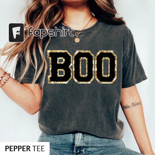 BOO Halloween Shirt, Women Halloween Sweatshirt, Halloween Tees and Sweaters, Pumpkin Shirt Fall Sweatshirt Spooky Season TShirt Fall Shirts