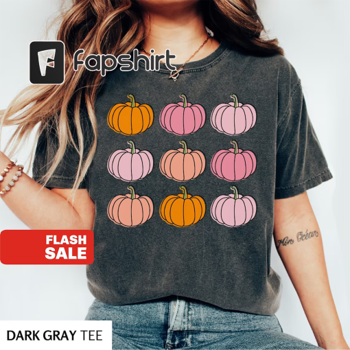 Pumpkin Halloween Shirt, Women Halloween Sweatshirt, Fall Shirts for Women Kids Pumpkin Shirt Thanksgiving Mommy and Me Outfits Fall