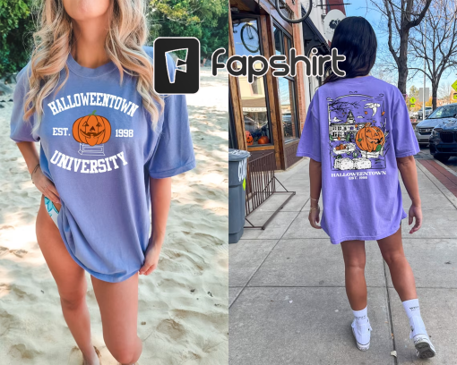 Comfort Colors® Vintage Halloweentown 1998 Shirt, 2 Side Halloweentown University Shirt, Fall Shirt, Halloweentown Shirt, Halloween Shirt