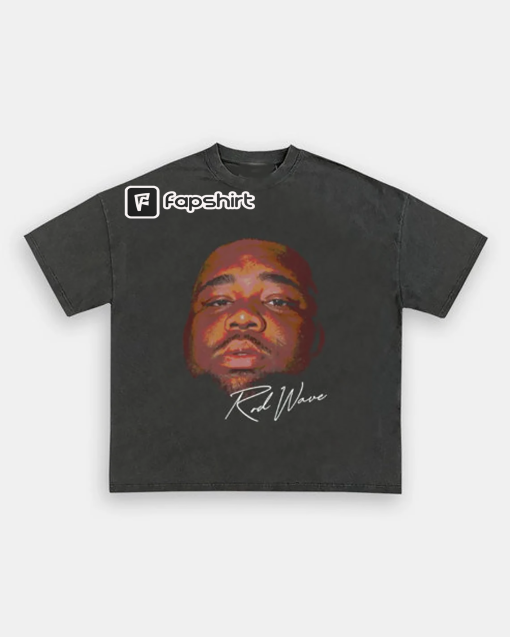 Vintage Rod Wave Face Signature T-shirt, Rap Tee Concert Merch, Rod Wave Nostalgia Tour Shirt, Rod Wave Gift Tee.