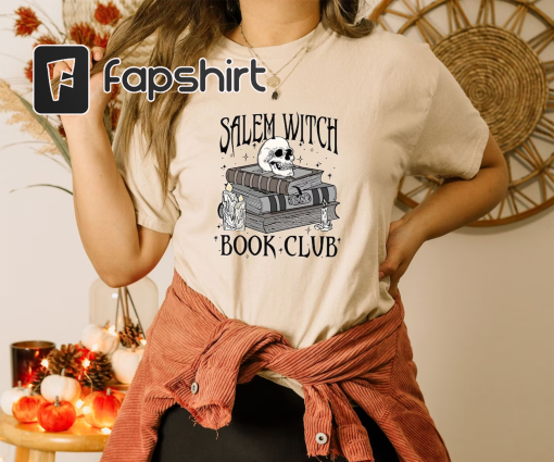 Salem Witch Book Club Shirt, Salem Massachusetts Shirt, Halloween Shirt, Witch Shirt, Halloween Tee, Salem Shirt, Happy Halloween Shirt