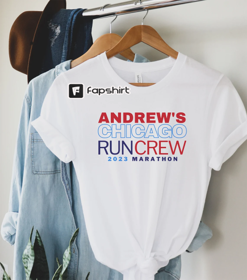 Custom Chicago Running Crew T-shirt, Family Matching shirts, Group Spectator Matching Shirts, Marathon Crew, Chicago Runner, Gift for Runner