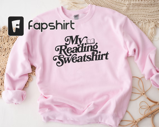 My Reading Sweatshirt, Gift for Book Lover, Bookish Sweater, Bookish Shirts, Womens Crewneck Sweatshirt, Librarian Shirt, One More Chapter