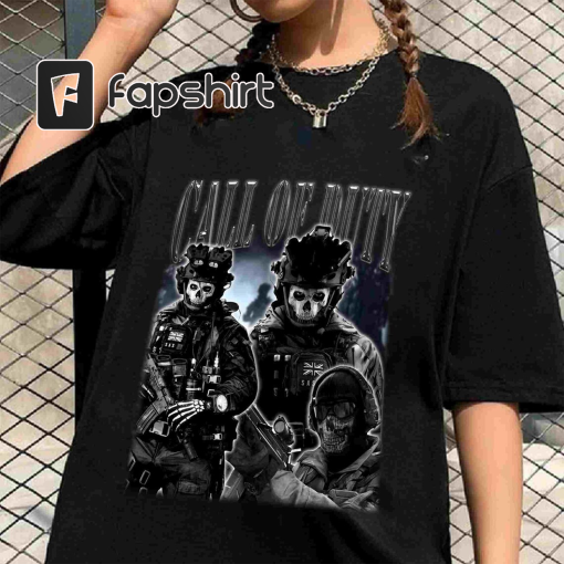 Ghost Call Of Duty Vintage Retro Bootleg Shirt, Modern Warfare Ghost Tee Shirt, Simon Riley Modern Warfare Sweatshirt, Video Game Tee Hoodie