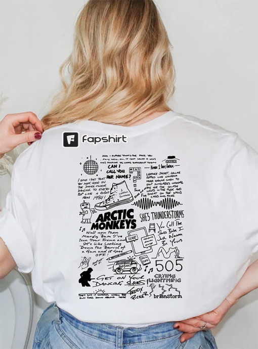 Arctic Monkey 2023 North America Tour Dates Shirt, Arctic Music Lyrics Shirt, Music Concert Tee, Arctic Monkey Merch, Gift for Fan, Tour