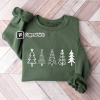 Chenille Patch Christmas Sweatshirt, Christmas Shirts, Merry Christmas Crewneck, Cute Winter Sweater