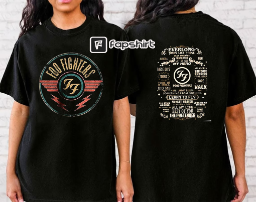 Foo Fighters Shirt, Taylor Hawkins Tribute Concert T-Shirt, Classic Rock FF Wings Concert Sweatshirt, Rock N Roll Band T-Shirt, Love Music