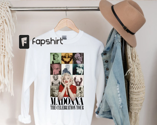 Vintage Retro Madonna Shirt, Madonna Graphic T-Shirt, 80s Retro Style Shirt , Madonna The Celebration Tour Sweatshirt Hoodie