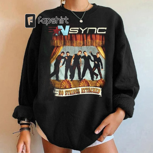 Retro Nsync No Strings Attached Sweatshirt, In My Nsync Reunion Era, Nsync 1999 Tour T-Shirt, Nsync Band Merch, Music Concert, Gift For Fan