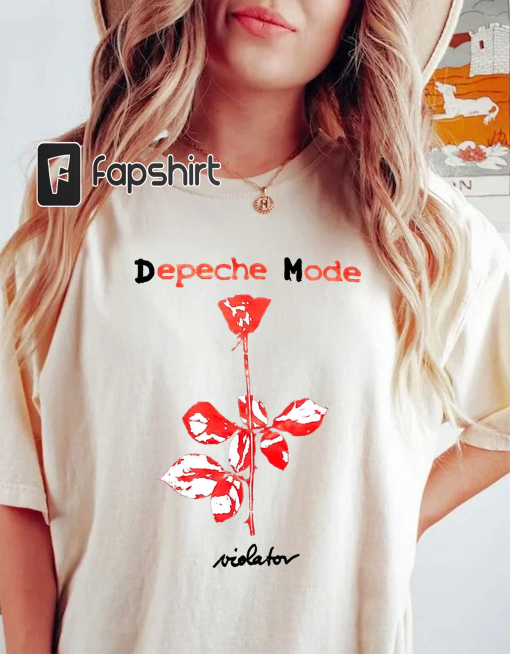 Comfort Colors Vintage 1990 DEPECHE MODE World Violator Concert T-Shirt, Depeche Mode Shirt