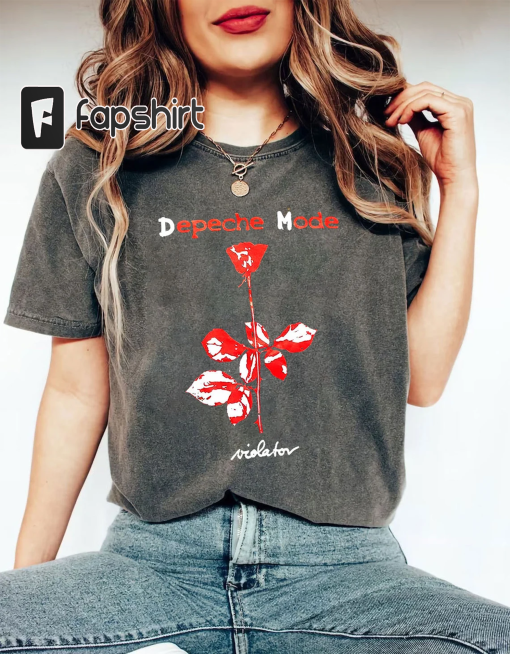 Comfort Colors Vintage 1990 DEPECHE MODE World Violator Concert T-Shirt, Depeche Mode Shirt