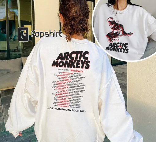 Arctic Monkey 23 North America tour dates shirt, Arctic Music Lyrics Shirt, Artic Tour T-shirt, Music Concert Tee, Arctic Monkey Merch