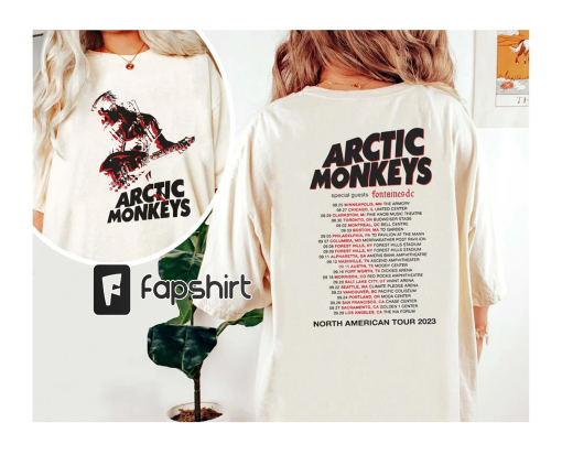 Arctic Monkey 23 North America tour dates shirt, Arctic Music Lyrics Shirt, Artic Tour T-shirt, Music Concert Tee, Arctic Monkey Merch