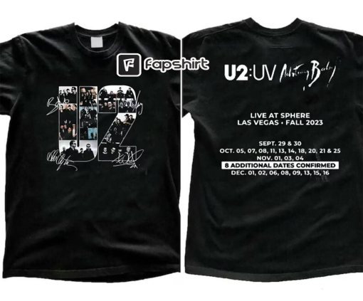 Fall Tour 2023 Rock BandShirt, Achtung Baby Live At Sphere Shirt