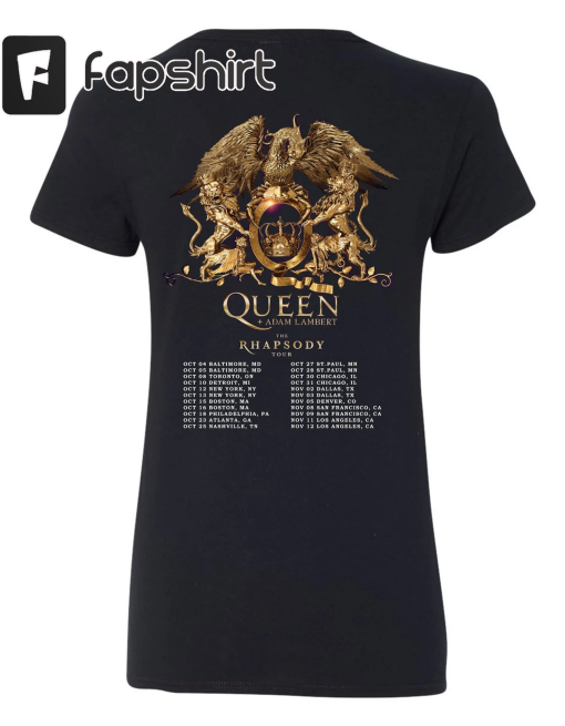 Queen Adam Lambert The Rhapsody Tour 2023 T-Shirt, Queen Rock band Tour 2023, Queen Band T-Shirt, Adam Lambert Tour 2023 Shirt